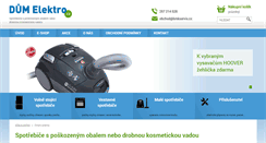 Desktop Screenshot of dumelektro.cz