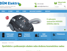 Tablet Screenshot of dumelektro.cz